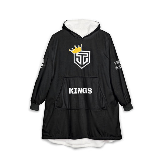 Cozy Unisex Hooded Blanket for Kings - Perfect for Home, Movie Nights, and Gifts, Great for Celebrations and Relaxation
